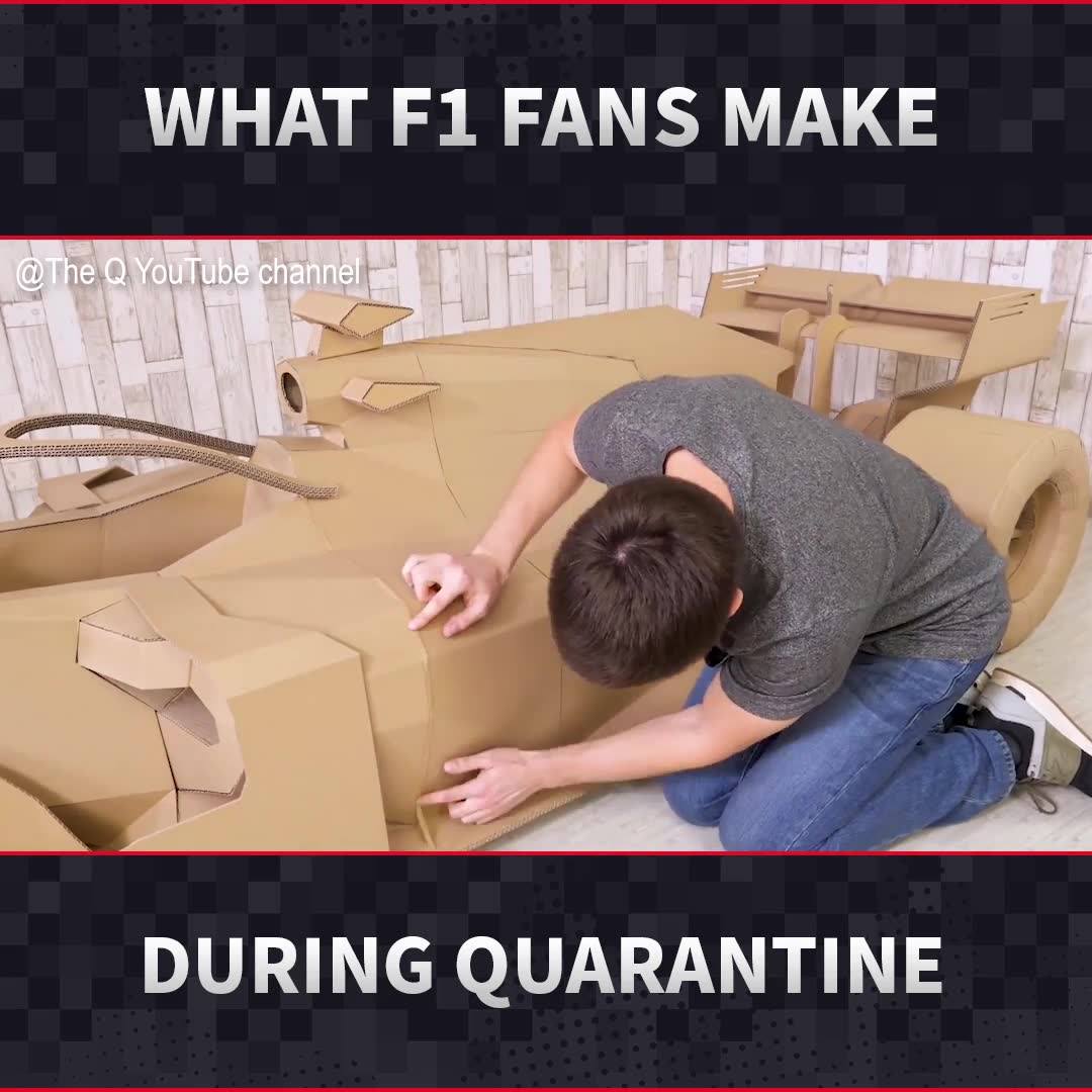 Another awesome F1 Car(dboard) creation! ⁠
 #F1 #Formula1 @F1
 ⁠
  @ The Q YouTu…
